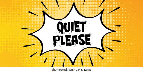 Comic peech bubble cloud Mute, please be quiet silent or silence with hand finger over lips for no talking Sign for psssst shhh quote or not sound doodle Funny silhouette hush vector icon or symbol