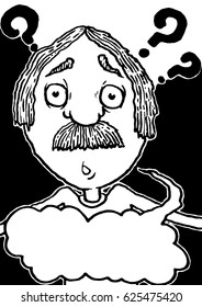 comic person man with mustache