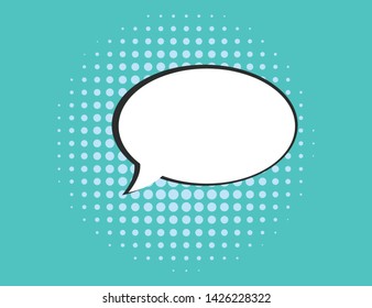 Comic phrase in retro design. Speech in retro style. Mock up frame quote with bubbles. EPS 10
