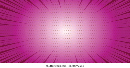 Comic pink background vector illustration