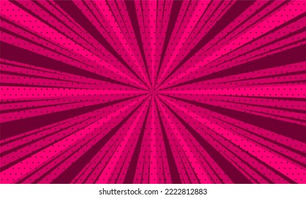 Comic pink burst background design