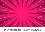 Comic pink burst background with star