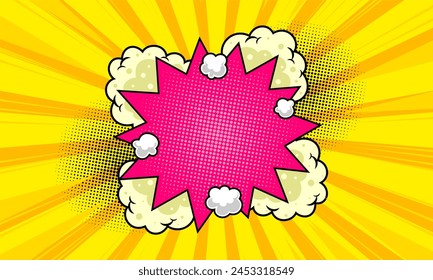 Comic pop art abstract background 