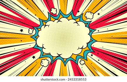 Comic pop art abstract background 