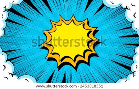 Comic pop art abstract background 