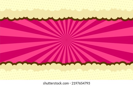 Abstrakter Comic-Popkunst-Rahmenhintergrund
