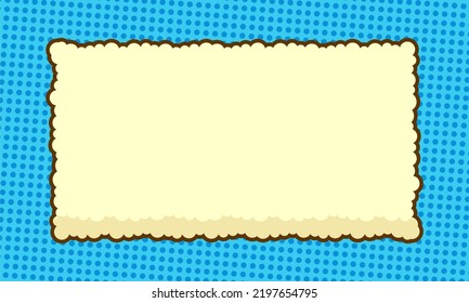 Comic pop art abstract frame background