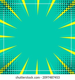 plantilla de diseño de fondo de arte pop cómic