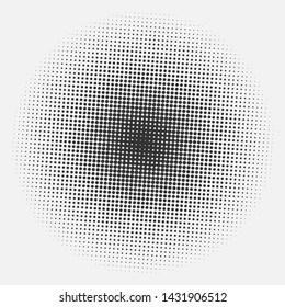 Comic pop art background. Halftone Circle. Cartoon vector background.
