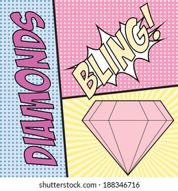 comic pop art background, illustration in vector format
