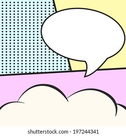 comic pop art background, illustration in vector format