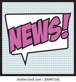 comic pop art background, illustration in vector format