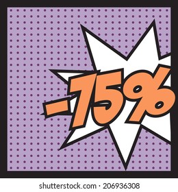 comic pop art background, illustration in vector format