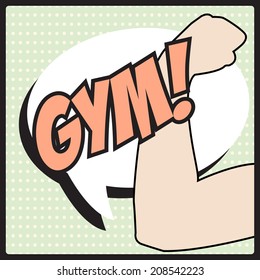 comic pop art background, illustration in vector format