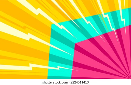 Fondo de arte pop cómico con ilustraciones trucadas