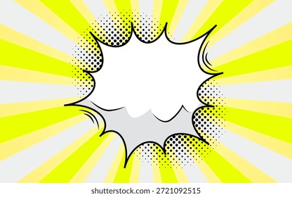Plano de fundo em branco de pop art em quadrinhos