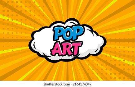 Comic Pop Art Cloud Bubbles Funny Stock Vector Royalty Free Shutterstock