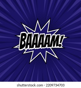 Comic pop art illustration. Comic speech bubbles with text