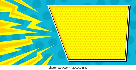 Comic Pop Art panel With Thunder Bolt