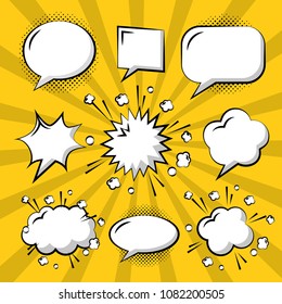 comic pop art speech bubble