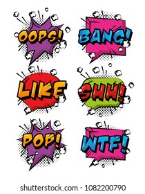 comic pop art speech bubble