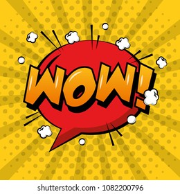 comic pop art speech bubble