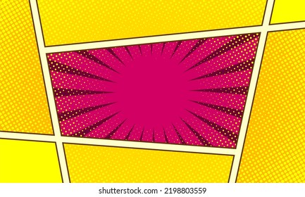 Fondo de escena de bandas de arte pop cómico