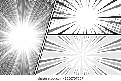 Comic pop art style blank layout template isolated on background.  illustration template design.