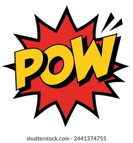 Comic Pow Splash Vector Illustration