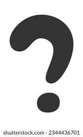 Comic Question Mark Vector Illustration