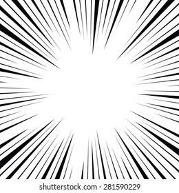 Comic Radial Speed Lines Background