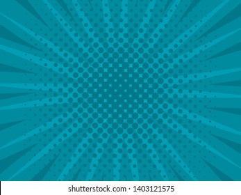 Comic rays background. Vector illustration in pop art retro style