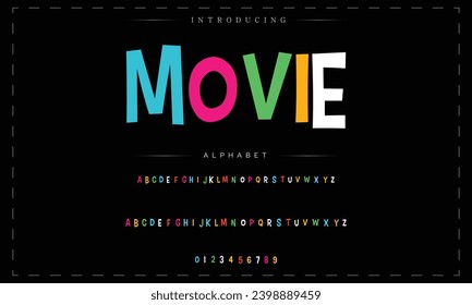 Comic retro font set. Alphabet letters  number in style of comics, pop art for title, headline, poster, comics, or banner design. Cartoon typography collection.
