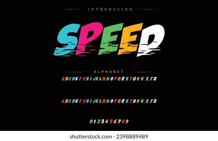 Comic retro font set. Alphabet letters  number in style of comics, pop art for title, headline, poster, comics, or banner design. Cartoon typography collection.