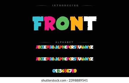 Comic retro font set. Alphabet letters  number in style of comics, pop art for title, headline, poster, comics, or banner design. Cartoon typography collection.