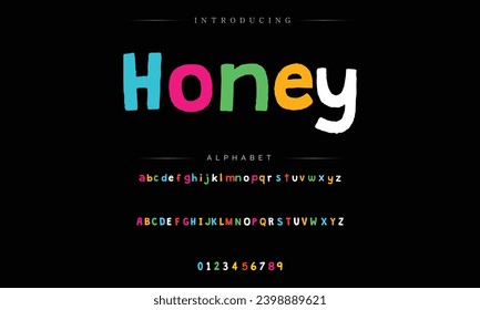Comic retro font set. Alphabet letters  number in style of comics, pop art for title, headline, poster, comics, or banner design. Cartoon typography collection.