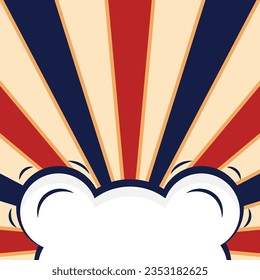 comic retro vintage cloud background