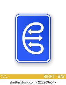 Comic road sign with an arrow. Unreal absurd direction. Cheerful motivational sign design. Vector template