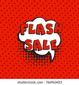  comic sale discount promotion vector illustration