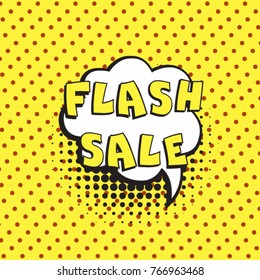  comic sale discount promotion vector illustration