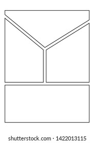 comic sketchbook page vector illustration