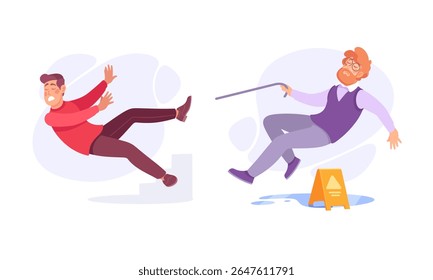 História em Quadrinhos e Queda Uma Coleção de Acidentes Humorísticos em Cenários da Vida Cotidiana