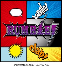 Comic sound effect-RUMBLE