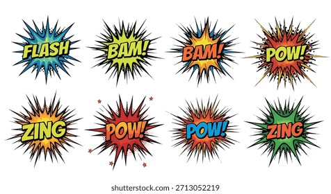 Comic-Soundeffekte mit Burst-Formen