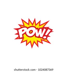 Comic sound effects in pop art vector style. Sound bubble speech with word and comic cartoon pow yeah