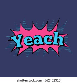Comic sound effects in pop art vector style.  bubble speech with word and  cartoon expression sounds illustration