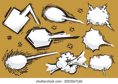 Velocidad de explosión del discurso de historietas. Explosión de historietas. 