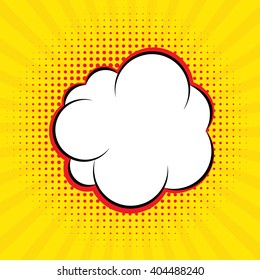 Comic Speech Bubble. 1960 Design.  Vector illustration