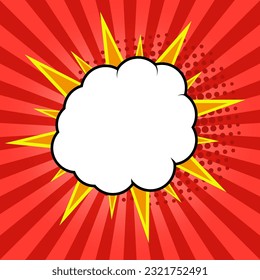 Comic speech bubble, comic background