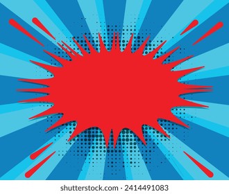  comic speech bubble background blank template. vector illustration in pop art style on purple background.